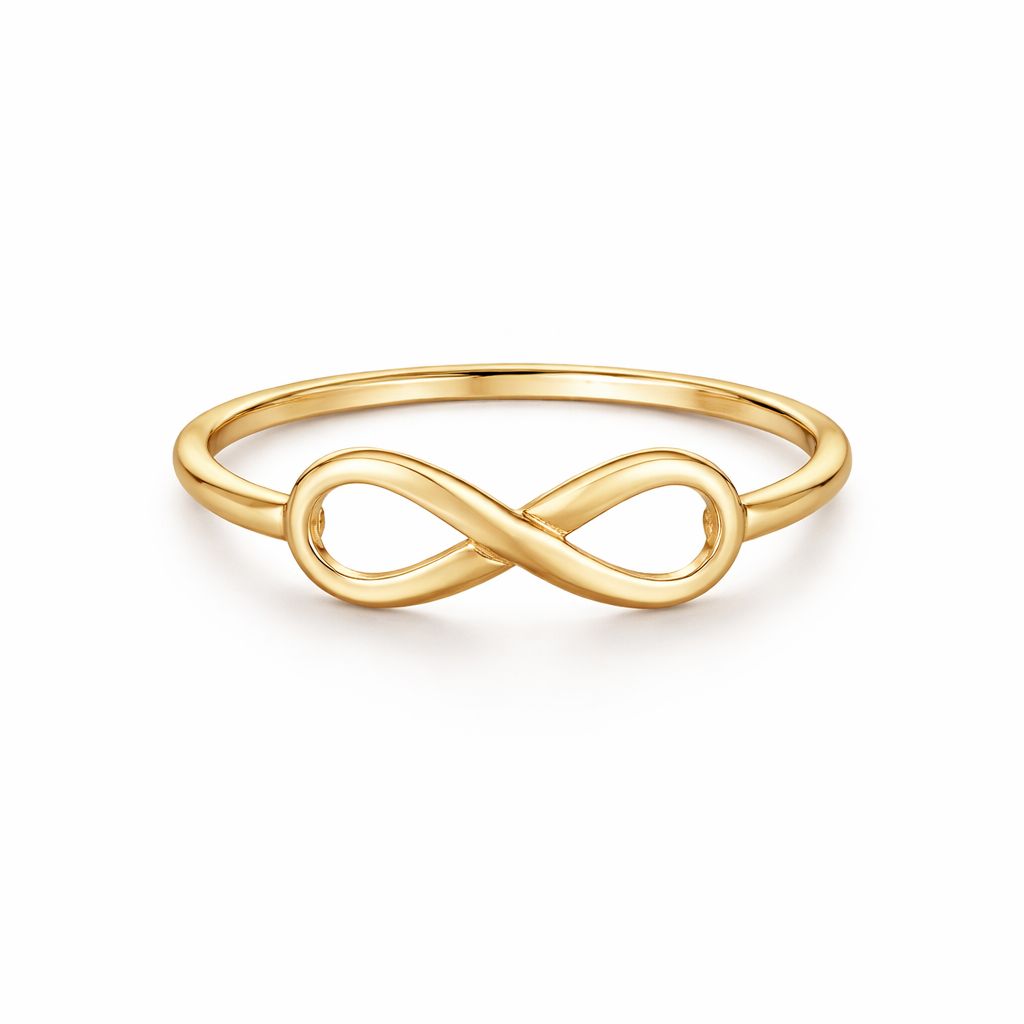 14K Gold Infinity Ring
