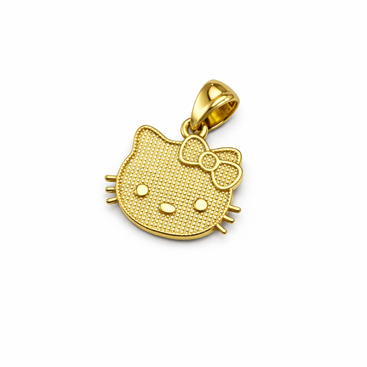 14K Gold Hello Kitty Pendant