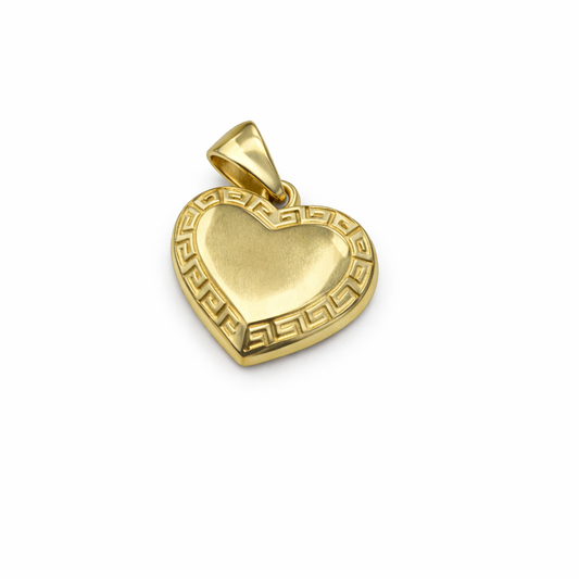 14K Gold Heart Pendant Necklace